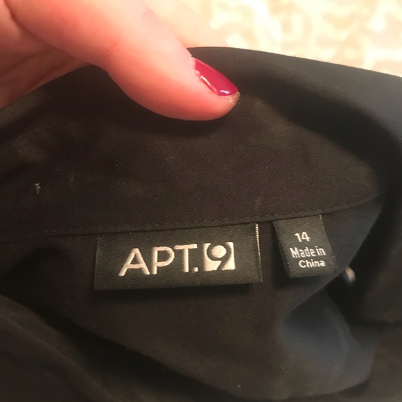 Apt 9 black shirt dress with belt - Picture 4 of 4